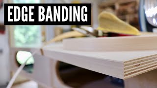 How To Apply Edge Banding  WOODWORKING TIPS [upl. by Aholla658]