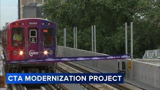 CTA Red Purple lines move to new tracks in modernization project [upl. by Oirasor673]