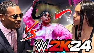 I CHALLENGED MONTEZ FORD IN WWE 2K24 AS BIANCA BELAIR AND THIS HAPPENED [upl. by Medrek675]