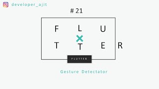 21 Gesture Detector  Flutter  Hindi [upl. by Thalia]