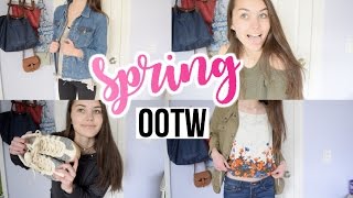 OOTW APRIL 2017  SPRING OUTFIT IDEAS FOR SCHOOL [upl. by Rahmann]