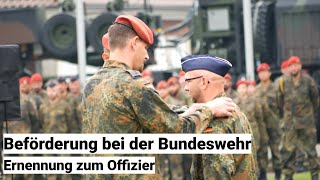 Beförderung eines Oberfähnrichs der Bundeswehr  wenn ein Offizier ernannt wird [upl. by Aset]