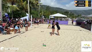 Momentos Finais do tiebreak emocionante da final da categoria feminino C  JúliaLuana x AnaGisela [upl. by Bandeen]