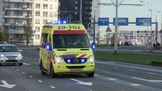 A1 Ambulance Roosendaal 20102 naar EMC Rotterdam [upl. by Elkcim]