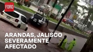 Lluvias y vientos fuertes causan estragos en el municipio de Arandas en Jalisco  Las Noticias [upl. by Eniotna]