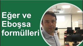 Excel Eğer ve Eboşsa formülleri Excel fonksiyonları 513video  Ömer BAĞCI [upl. by Callean]