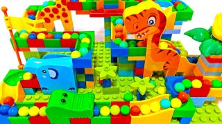 6 types of colorful building blocks Marble Run ASMR [upl. by Eladroc]