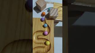 Wooden track ball Ep74 educationaltoys trackball woodentoy [upl. by Yesdnik]