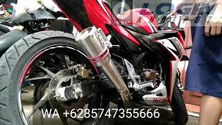 Knalpot racing ORGIN G4 cbr 150 r facelift suara gahar mirip ninja 250 [upl. by Okoyik]