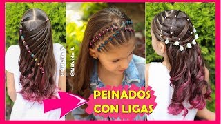 💕 3 PEINADOS fáciles y rápidos para niñas 💕 [upl. by Dulce]