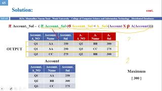 مثال  DDBMS  609  Relational Algebra  Example [upl. by Enyahs855]