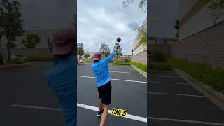 Overhand vs Underhand football trick shots [upl. by Olpe]