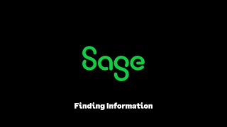 Sage CRM  Finding information [upl. by Zippora]