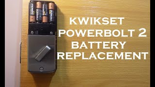 Kwikset Powerbolt 2 Battery Replacement [upl. by Anotal]