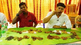 Tasting 25 Non Veg Items at a Same Times In UBM Hotel Perundurai  Village Food Channel [upl. by Marylynne]