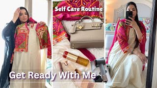 SELF CARE Routine Get READY With Me For Birthday Party 🧡 [upl. by Heffron]