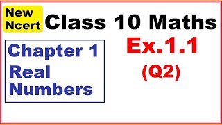 Class 10 Maths  Ex11 Q2  Chapter 1   Real Numbers  New NCERT [upl. by Bonita382]