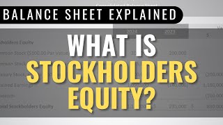 5 Examples of Stockholders Equity Balance Sheet Analysis [upl. by Adamik898]