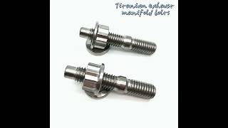 Titanium exhaust manifold bolts titanium automobile industry tianbang exhaust bolts gr5 [upl. by Tewfik814]