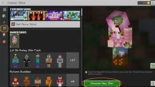 How to get skin on skindex Minecraft bedrock [upl. by Normy82]