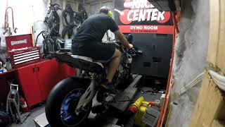 2016 Yamaha R1 Translogic Blip system install and dyno test [upl. by Mcdougall]