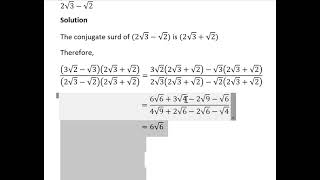 SURDS math maths mathematics surds surdsandindices [upl. by Algar]