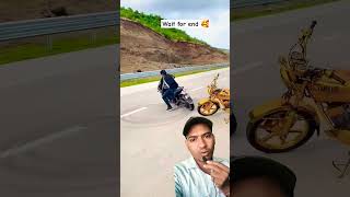 Golden bike crazysuperbikes rider superbikesflyby biker riderz stunt thar attitude daku [upl. by Johst366]