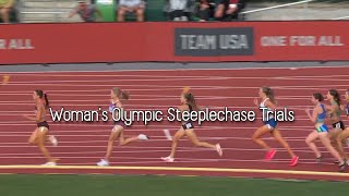 Womans Olympic Steeplechase Trials 2024 [upl. by Kubis]