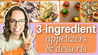 5 Easy Appetizers amp Desserts for your next party  GAME DAY FOOD [upl. by Powers]