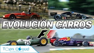 CARROS FÓRMULA 1 EVOLUCIÓN 1950  ACTUALIDAD [upl. by Ettelliw]