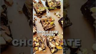 Chocolate Date Fudge  Healthy Sweet healthyrecipe shorts musttry trending sugerfree dessert [upl. by Lipson]