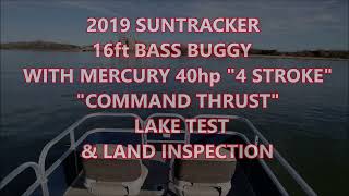 2019 SUNTRACKER 16FT BASS BUGGY [upl. by Leelahk]