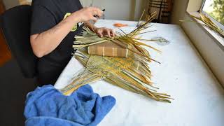 Time lapse of making a small kete Whakairo [upl. by Quillan]