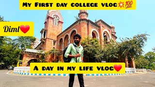 A DAY❤IN MY LIFE VLOG 💥💯and My First day College Vlog💥✌💯 lifeofjay DIML subscribe chennai [upl. by Eyar]