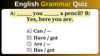 Guess the Right Answer How Good Is Your Grammar grammarquiz grammar englishquiz [upl. by Florian]