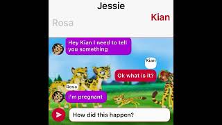 Lion guard texting stories session 2 episode 2 Rosa tells Kian [upl. by Ylremik]