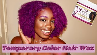 I Tried Hair Paint Wax on My Type 4 Natural Hair  Curls Unleashed Color Blast Hair Wax  Erica TV [upl. by Durward52]