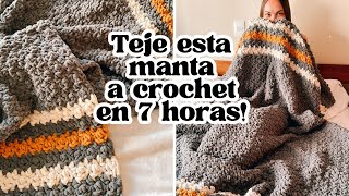 Teje Una Manta A Crochet en 7 Horas Tutorial paso a paso  Daniis Ways [upl. by Pavkovic]