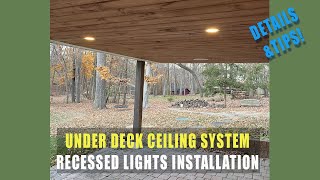 under deck roof and ceiling  recessed lights for under deck ceiling system [upl. by Nongim]