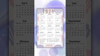 Kalender 2024 Gratis [upl. by Atsuj]