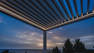 Bioclimatic Pergola Futura by Metaform SA [upl. by Elleinad146]