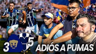 PUMAS 3 36 5 RAYADOS  FERIA DE GOLES EN CU [upl. by Areic]