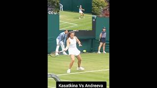 Ningbo Finalists Kasatkina and Andreeva wta tennis [upl. by Carny]