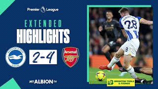 Extended PL Highlights Albion 2 Arsenal 4 [upl. by Nnor]