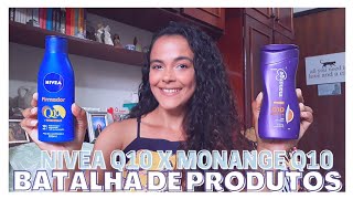 NIVEA Q10 FIRMADOR X MONANGE Q10 – BATALHA DE PRODUTOS  Just Sam [upl. by Aokek628]