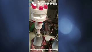 Semi automatic double head acidic filling machine  Toilet cleaner  hazardous liquid filling [upl. by Tutt]