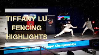 Tiffany Lu  NCAA Fencing Recruiting Highlights Reel [upl. by Dnivra]