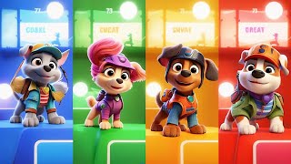 Paw Patrol Ai🤖 VersionRyder 🆚 Chase 🆚 Marshall 🆚 Zuma 🎶 Tiles Hop EDM Rush [upl. by Zeke141]