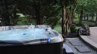 Hot Tub Spa Water sounds for sleep amp relaxation whitenoise cicadas asmrhottub [upl. by Halimak708]