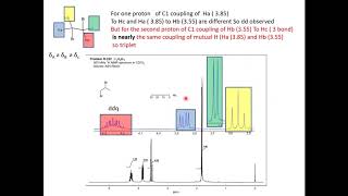 Example of app triplet special dd in NMR part 6 [upl. by Llewoh]